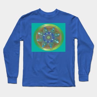 Tibetan wheel mandala Long Sleeve T-Shirt